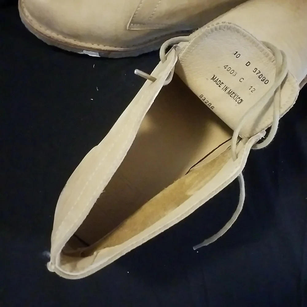 FRYE Chukka BOOTS Shoes Size 10M NEW WT Tan